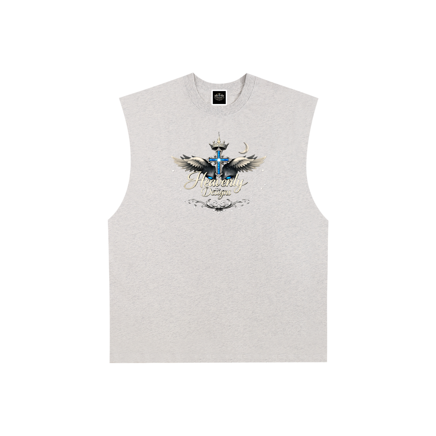 Raw Edge Cotton Tank Top
