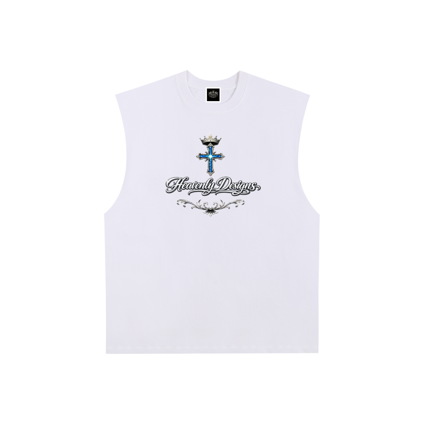 Raw Edge Cotton Tank Top