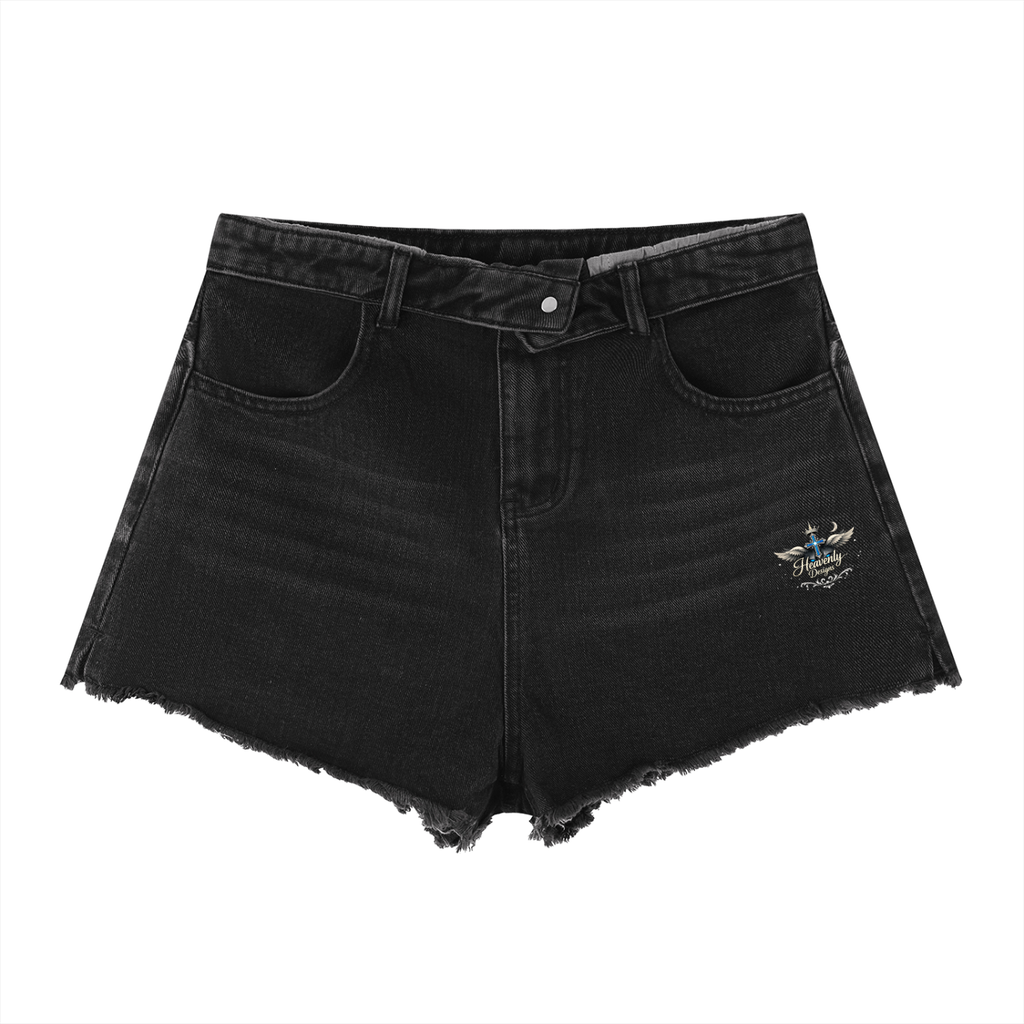 Women’s Vintage Wash High Rise Denim Shorts
