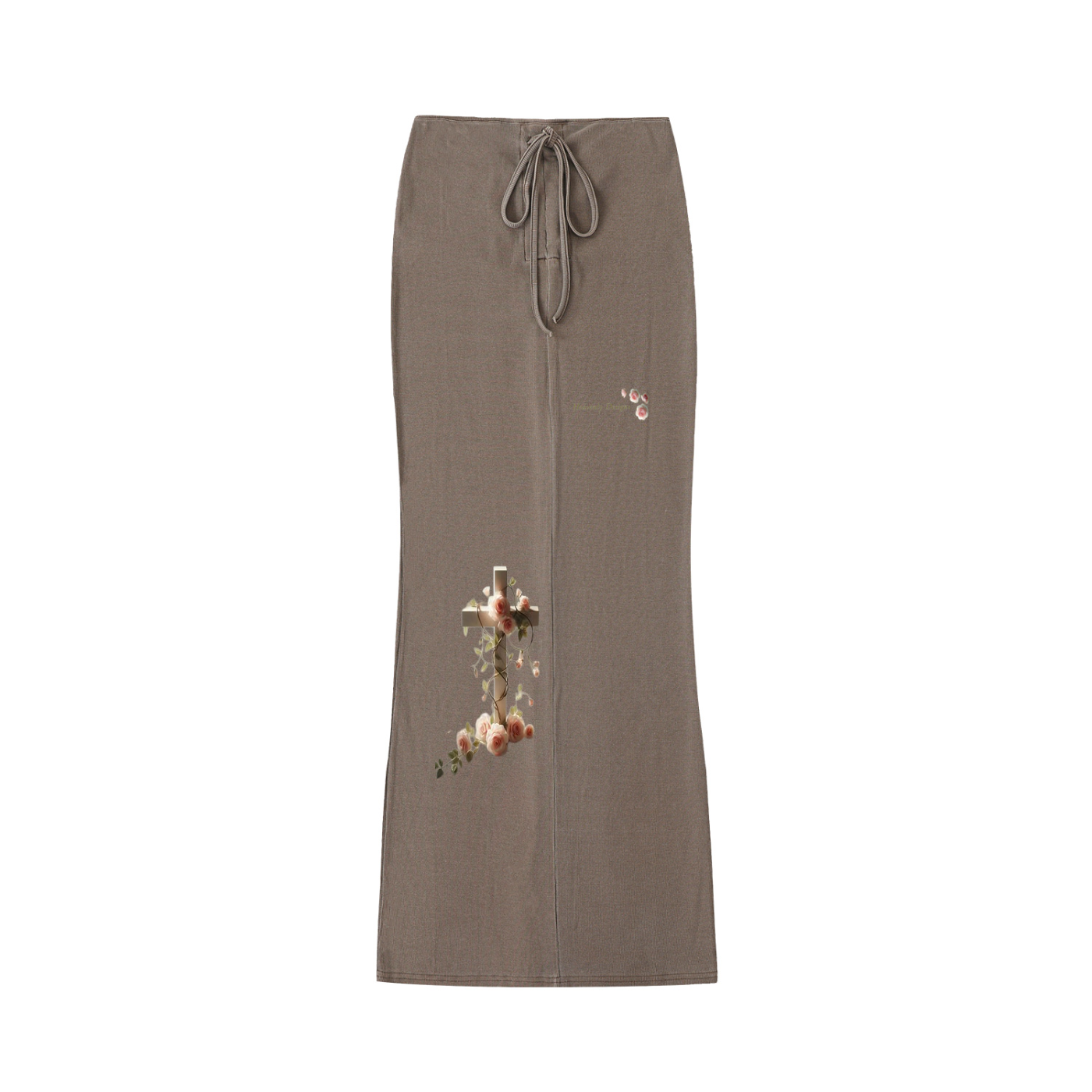 "Heavenly Designs","Black ", " Straight Hip-Hugging Slim Full Length Skirt", "Wooden Cross with Pink Roses and bird  Design","Women's 2 Piece Sets", "Casual dress","Comfortable Clothing","High Quality Designer Apparel"