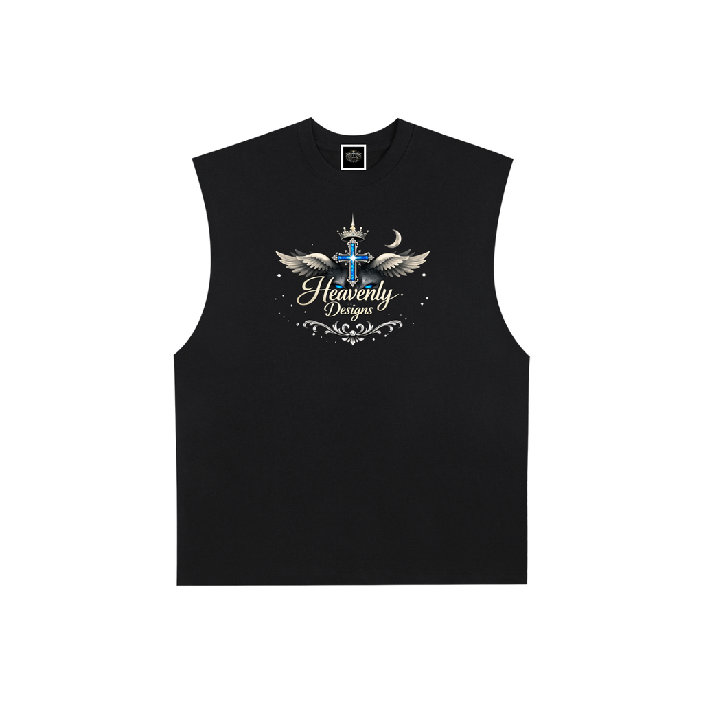 Raw Edge Cotton Tank Top